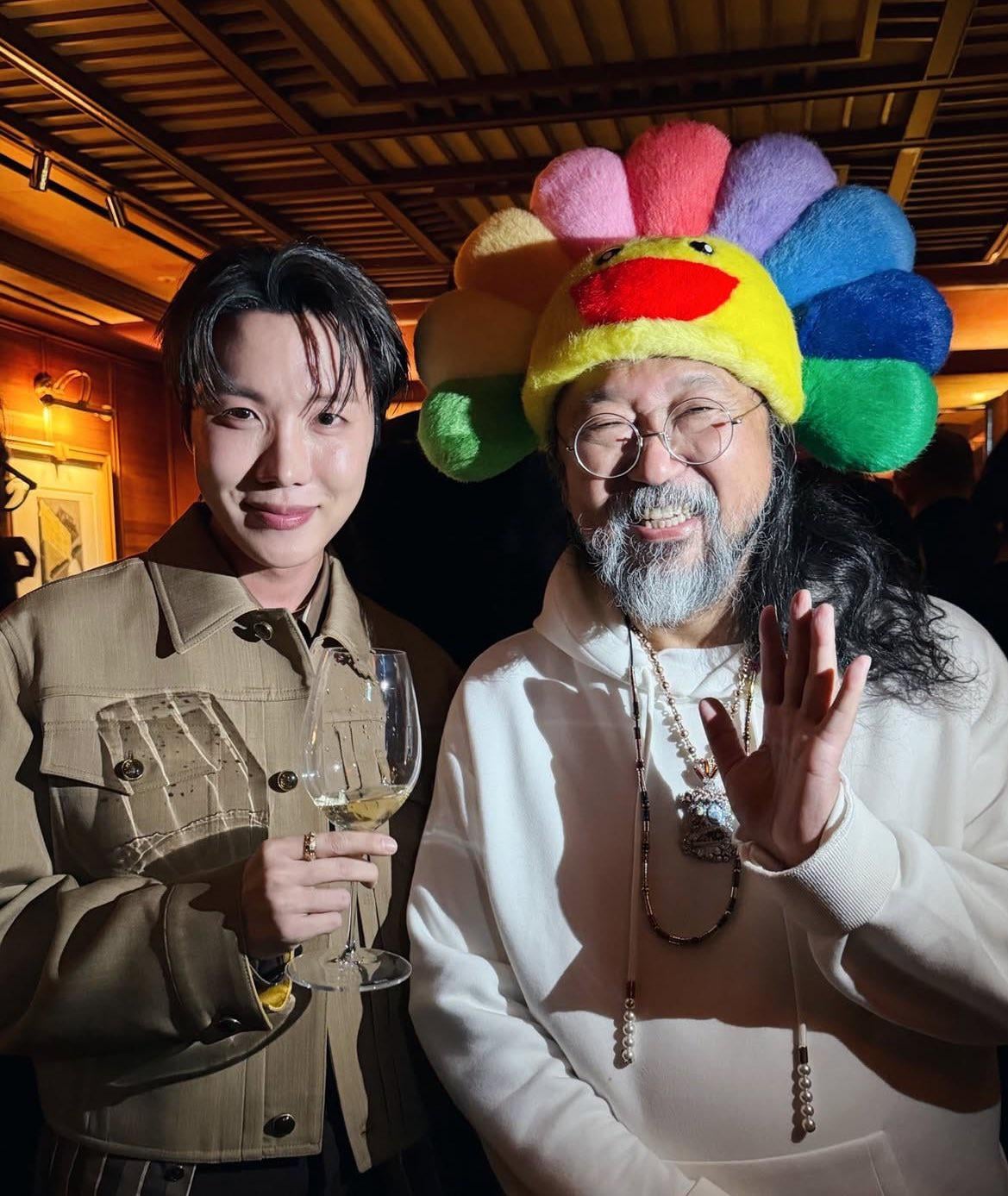 251212 Takashi Murakami on Instagram with j-hope