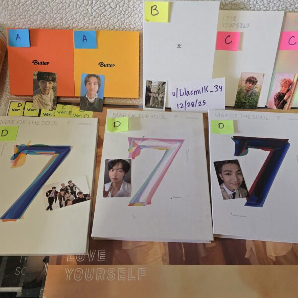 [WTS][USA] BTS Albums (Butter, BE, LY ver. E&O, MOTS ver. 1,3,4)