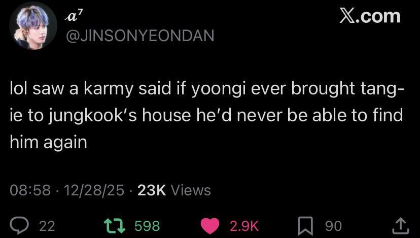 Tangie visiting Jungkook
