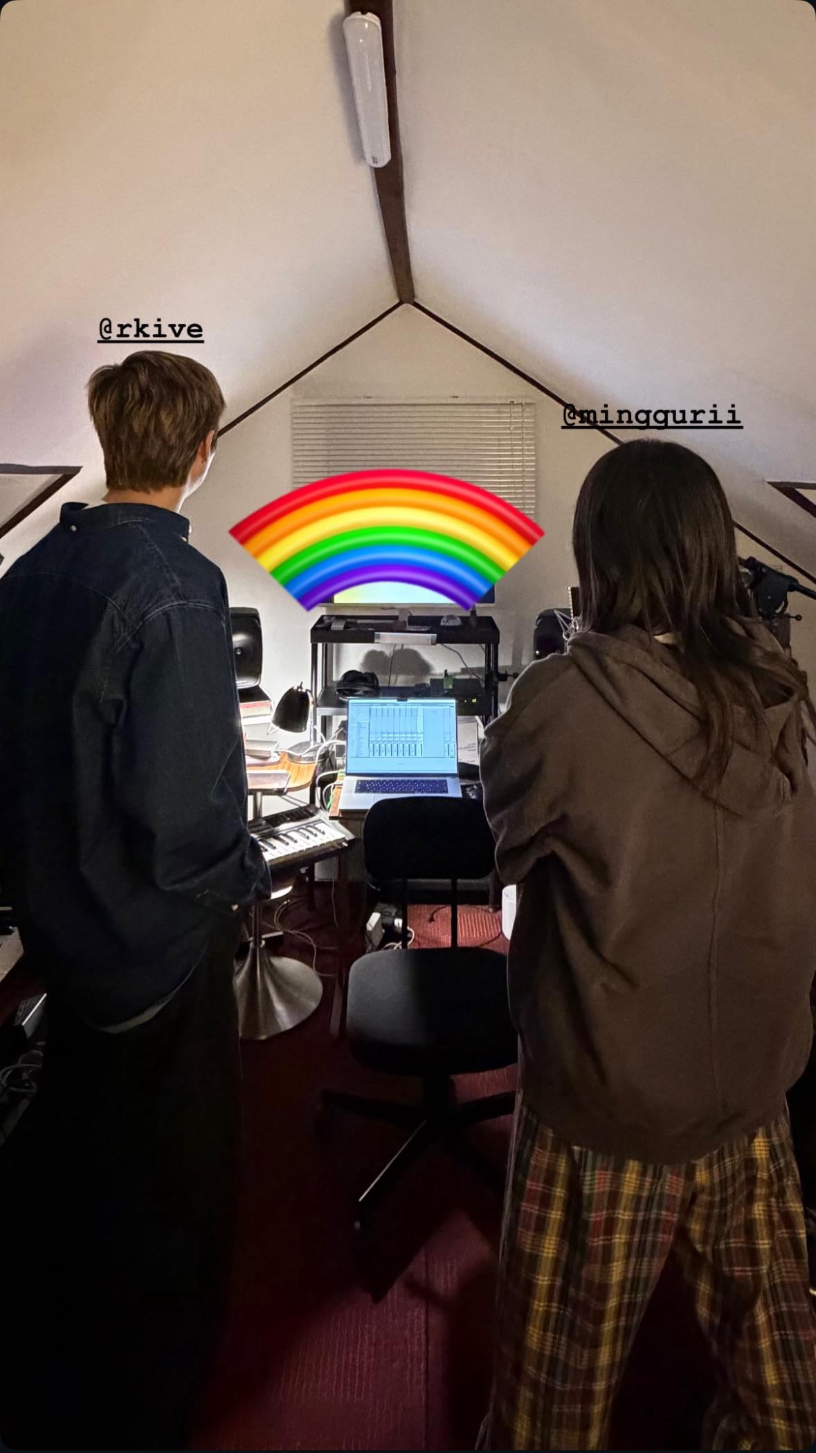 251204 Silica Gel’s Kim Hanjoo on Instagram Story feat. RM