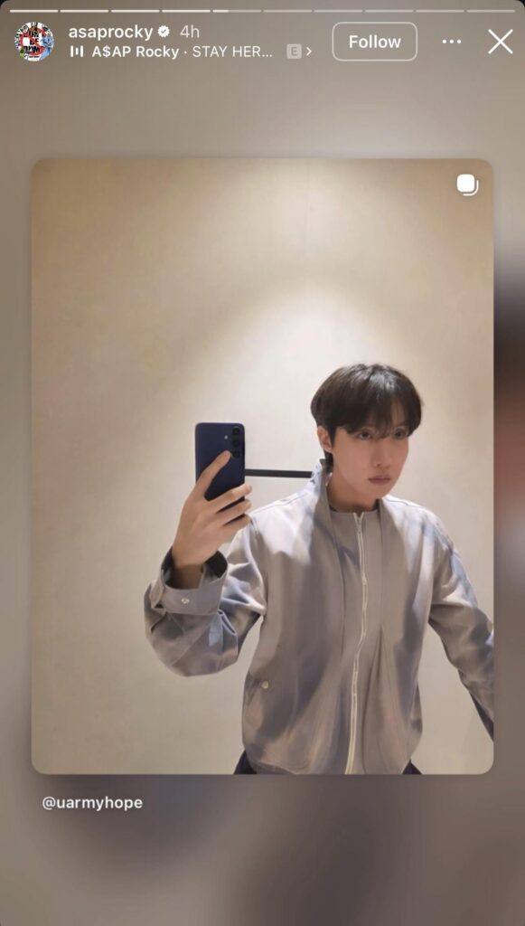 260130 ASAP Rocky on Instagram ft. j-hope