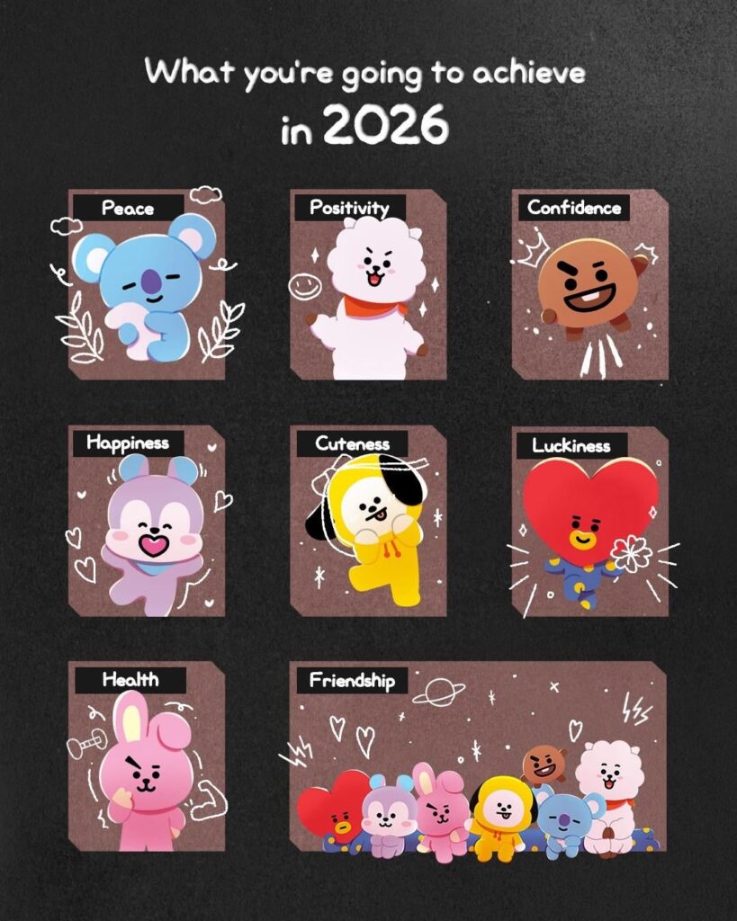 260123 BT21 Official on Instagram Channel - Save these photos to make it all come true 💫