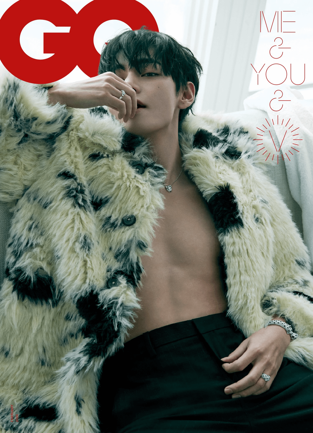 260109 GQ Korea: V x Cartier for February 2026 issue covers