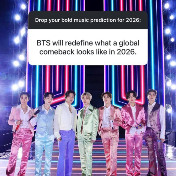 260102 Rolling Stone on Instagram (featuring BTS): We asked, you answered. Drop your other 2026 music predictions in the comments. ⬇️