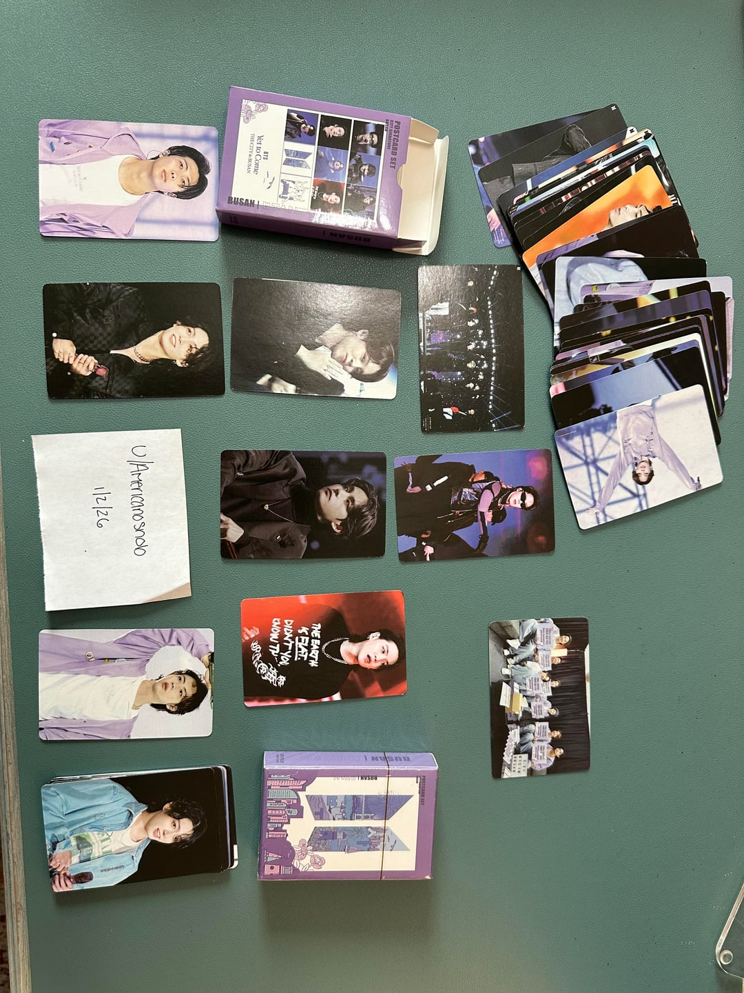 WTS USA only Yet to Come in Busan photo card sets