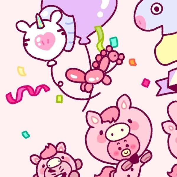 260101 BT21 on Instagram - UNISTARS, here’s to another great year together, neigh! 🐴🎊✨