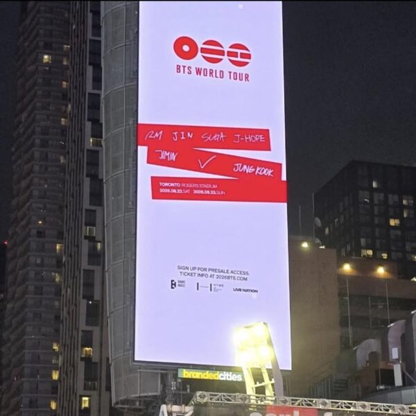 BTS banner in Toronto
