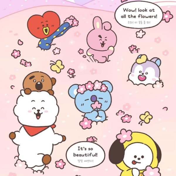 260220 BT21 on Twitter: The moment we’ve been waiting for is coming...! 🌸 🎀