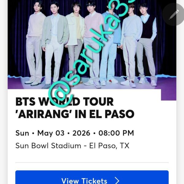 [WTS]  1×BTS Arirang El Paso May 3rd