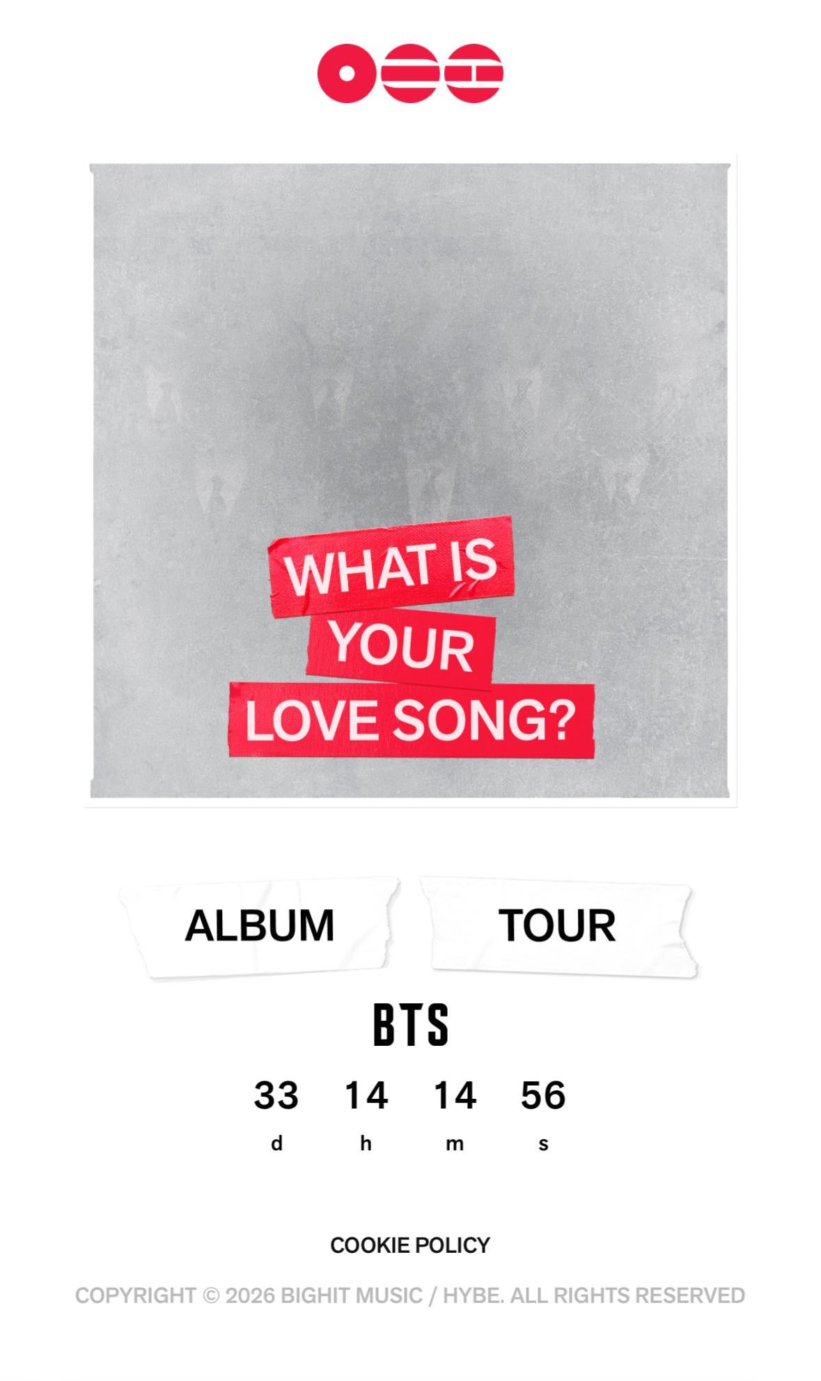 The 2026bts.com website was updated - 140226