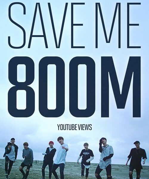 260201 BTS’ “Save ME” MV has surpassed 800 million views on YouTube, their 10th to do so