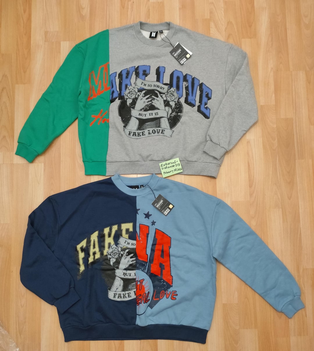 [WTS] [Worldwide] BTS Varsity Sweatshirt 07 & 10 Pop-Up Map of the Soul Size M