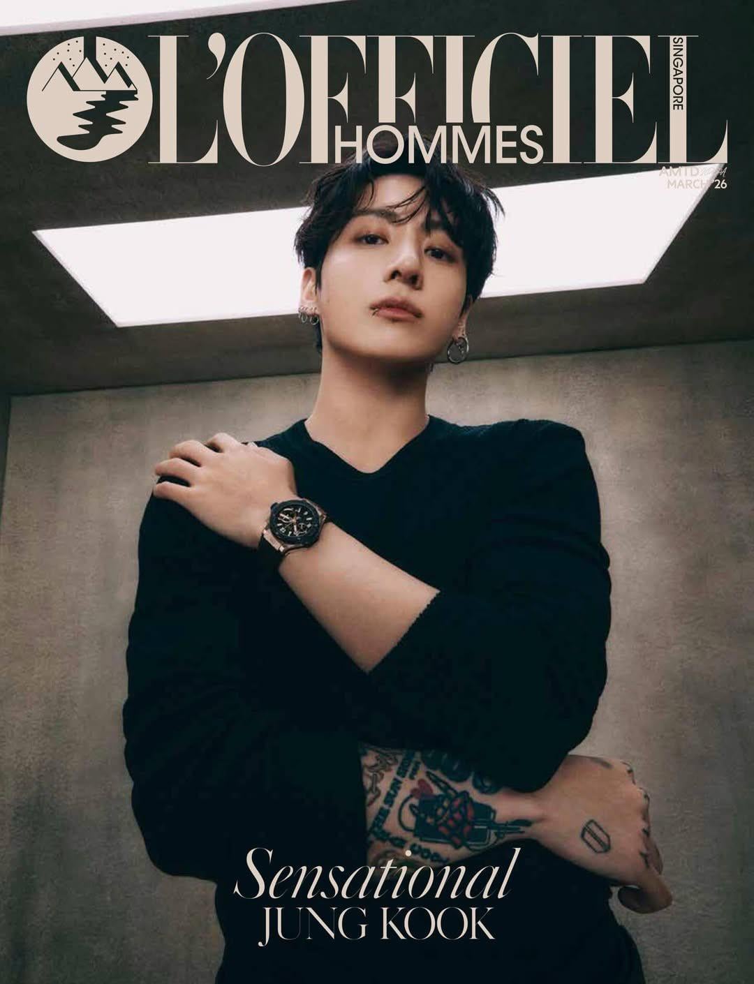 [L’OFFICIEL HOMMES SINGAPORE] Jungkook x Hublot for March 2026 issue cover - 020326