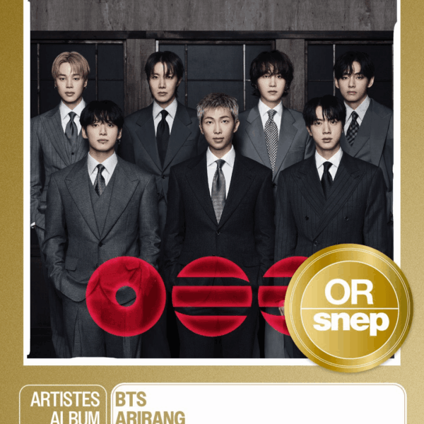 BTS' "ARIRANG” has been certified ‘Gold’ in France! (SNEP) - 310326