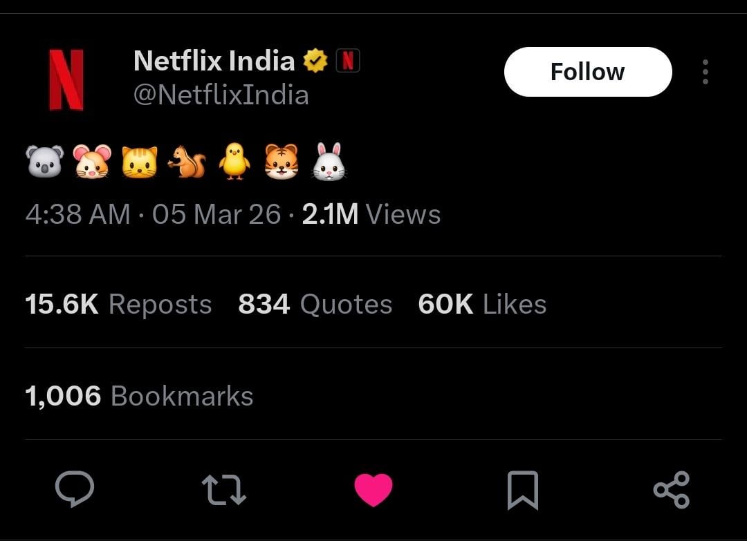 Netflix India posts the correct BTS emojis - 060326