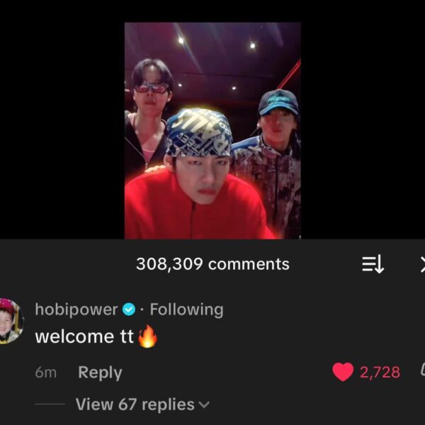 260325 j-hope’s comment on V’s TikTok