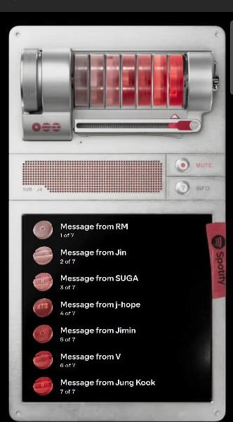 Spotify Decoding Arirang Complete Message Compilation