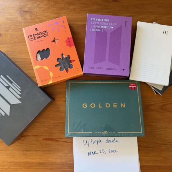 [WTS] [US] Jungkook Golden Target Ed. (sealed) | BTS Proof Standard Ed. | LYSSY The Final | PTD on Stage US | + free BE notebook set add-on