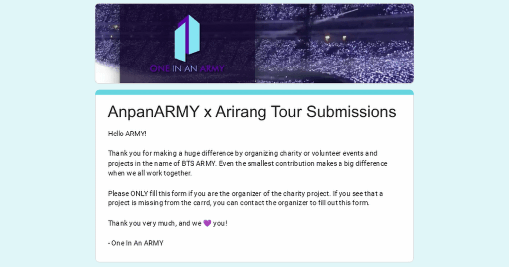 #AnpanARMYxArirangTour