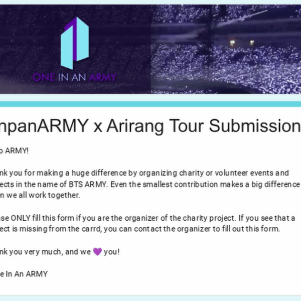 #AnpanARMYxArirangTour