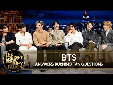 [The Tonight Show Starring Jimmy Fallon] BTS Answers Burning Fan Questions About Jin's Butt Theory, RM's Driving Skills and More - 260326