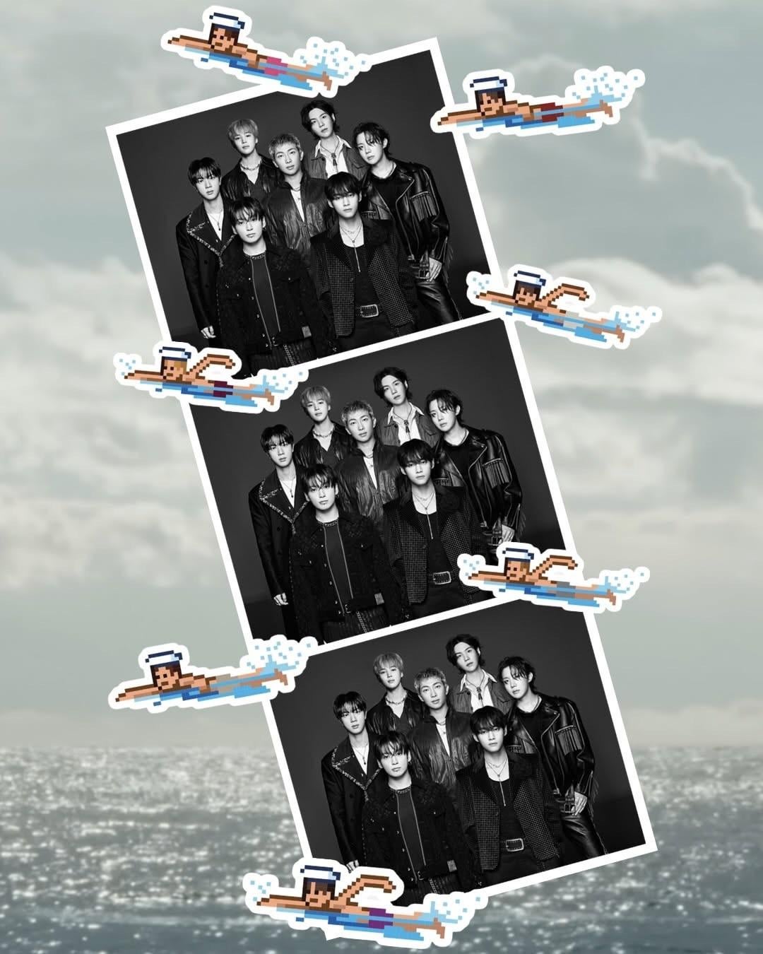 260329 YouTube on Instagram ft. BTS : swim wallpapers for army 🌊