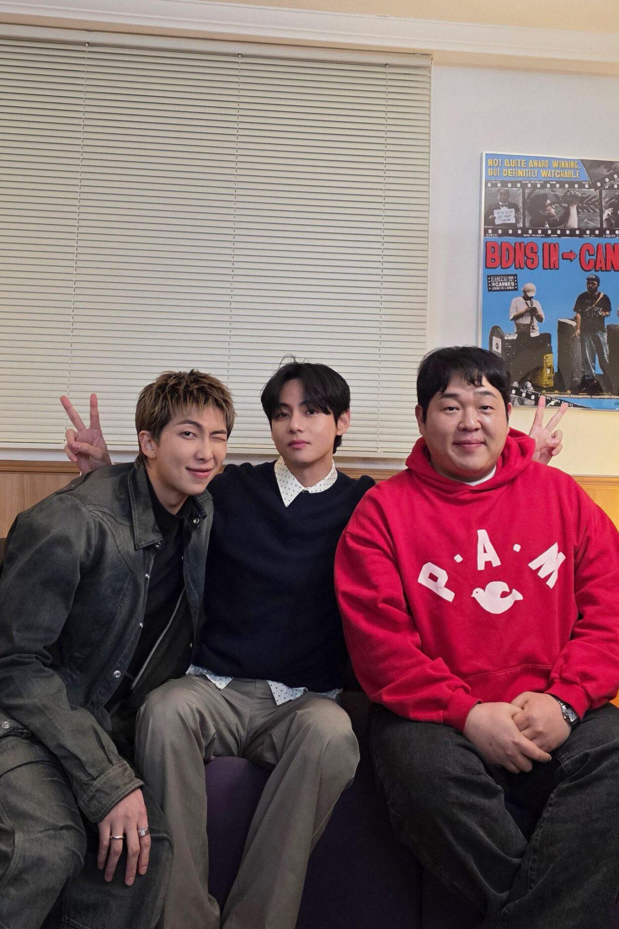 260328 BTS Official on Twitter: Today’s Bangtan with RM & V @ BDNS