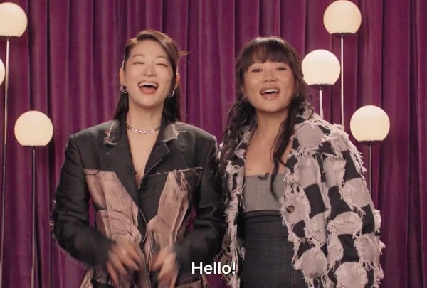 260315 Netflix on Twitter: Arden Cho and REI AMI wish BTS a very Golden live event