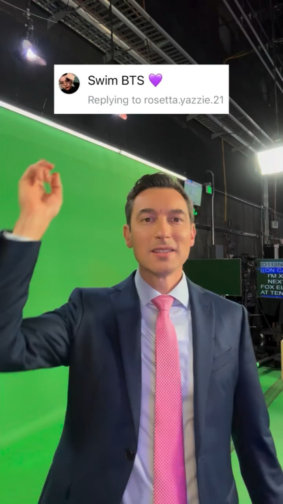 260329 BTS’s “Swim” is incorporated into the weather forecast by Adam Krueger, Fox 11 Los Angeles’s chief meteorologist (posted on Instagram)
