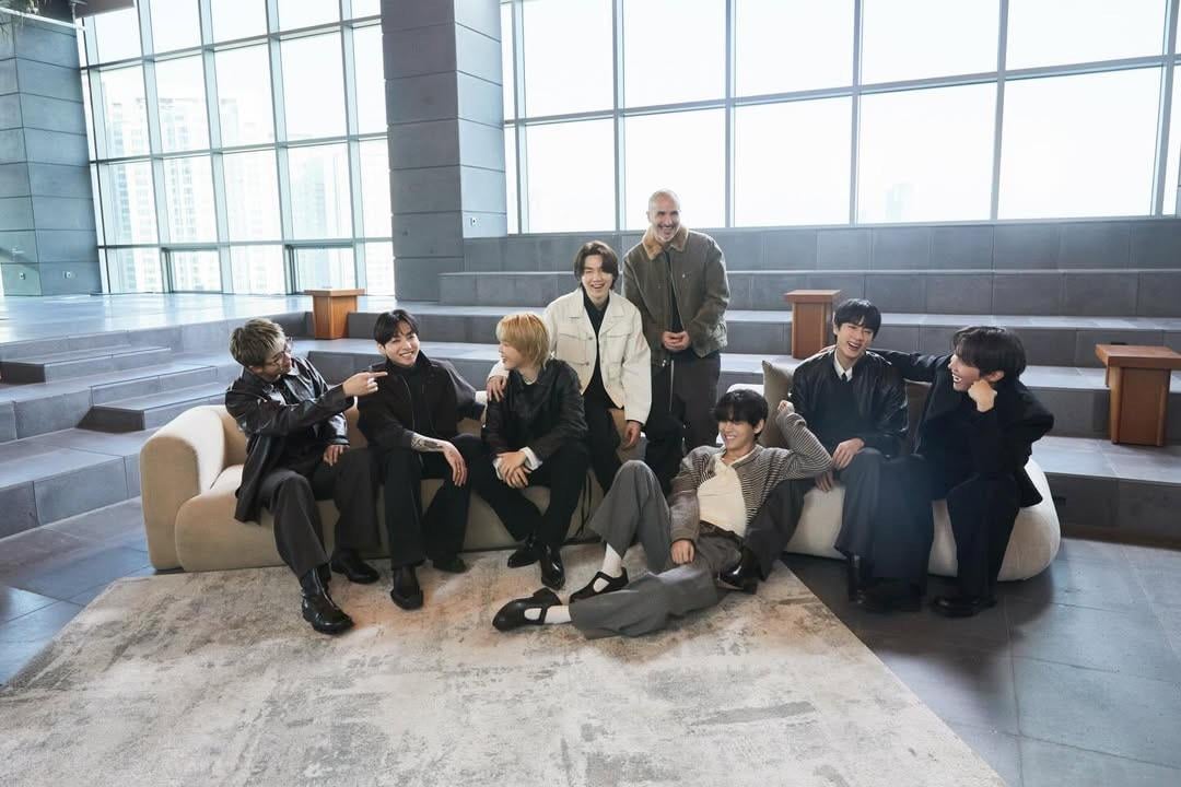 Zane Lowe IG Post with BTS 220326