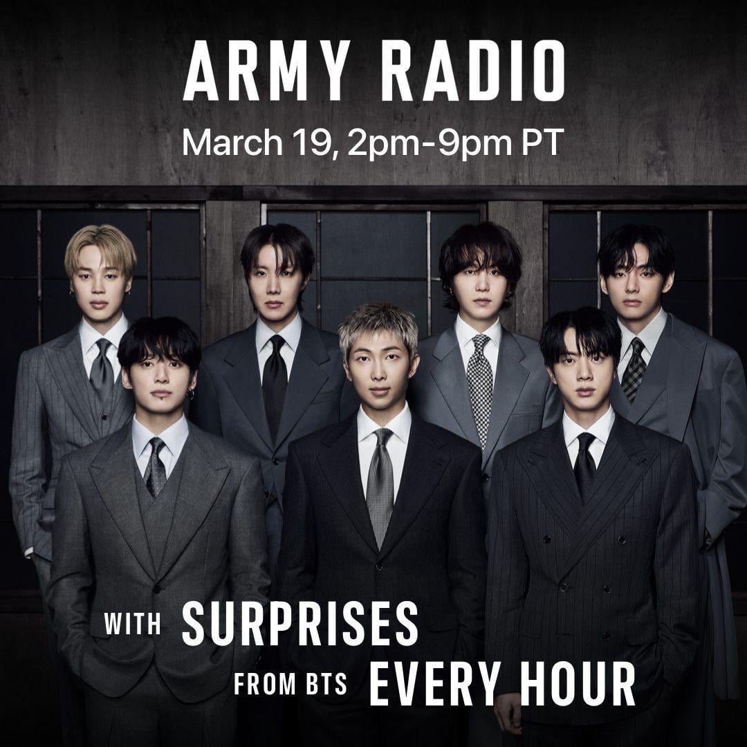 Apple Music Twitter post ft. BTS - 200326