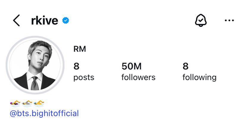 Namjoon updated his IG bio - 260326