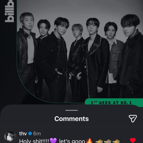 Taehyung's comment on Billboard's IG Post 310326