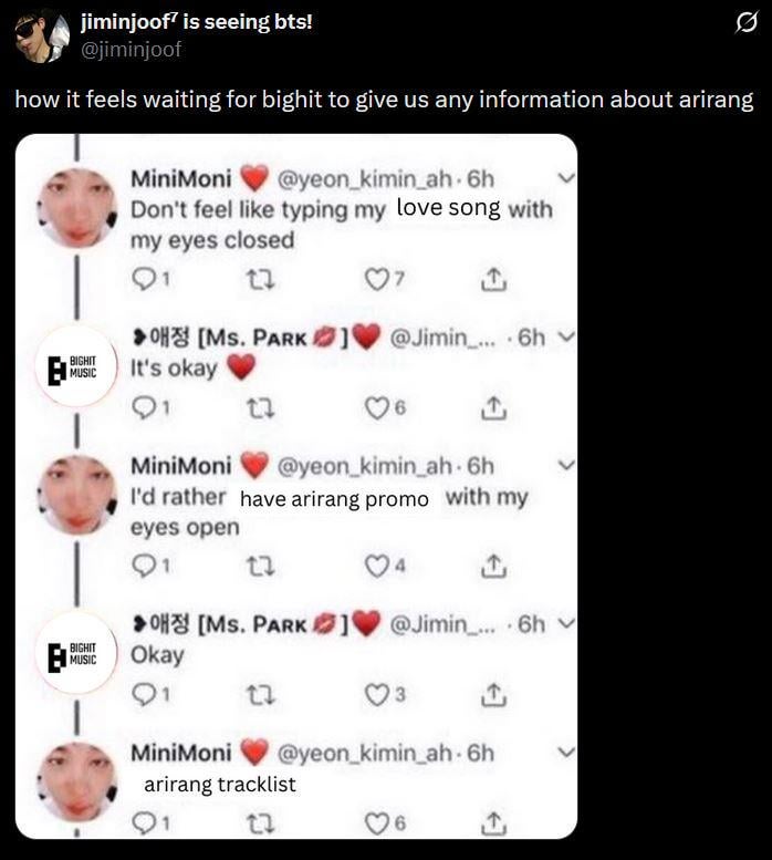 bighit please... just a drop of promo... i beg...