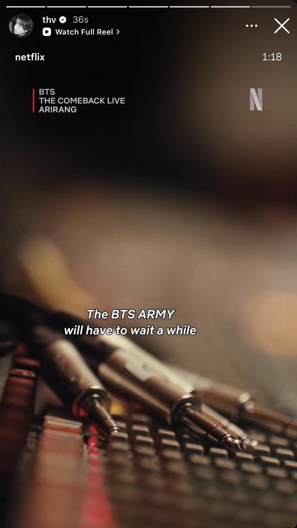 Taehyung IG Story 050326