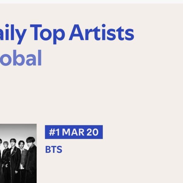 BTS reached #1 on Spotify Global Artist Chart, the first Asian act in history to do so. - 210326
