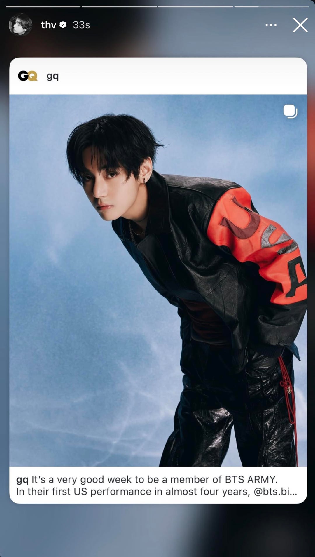 Taehyung on IG Story- 260326