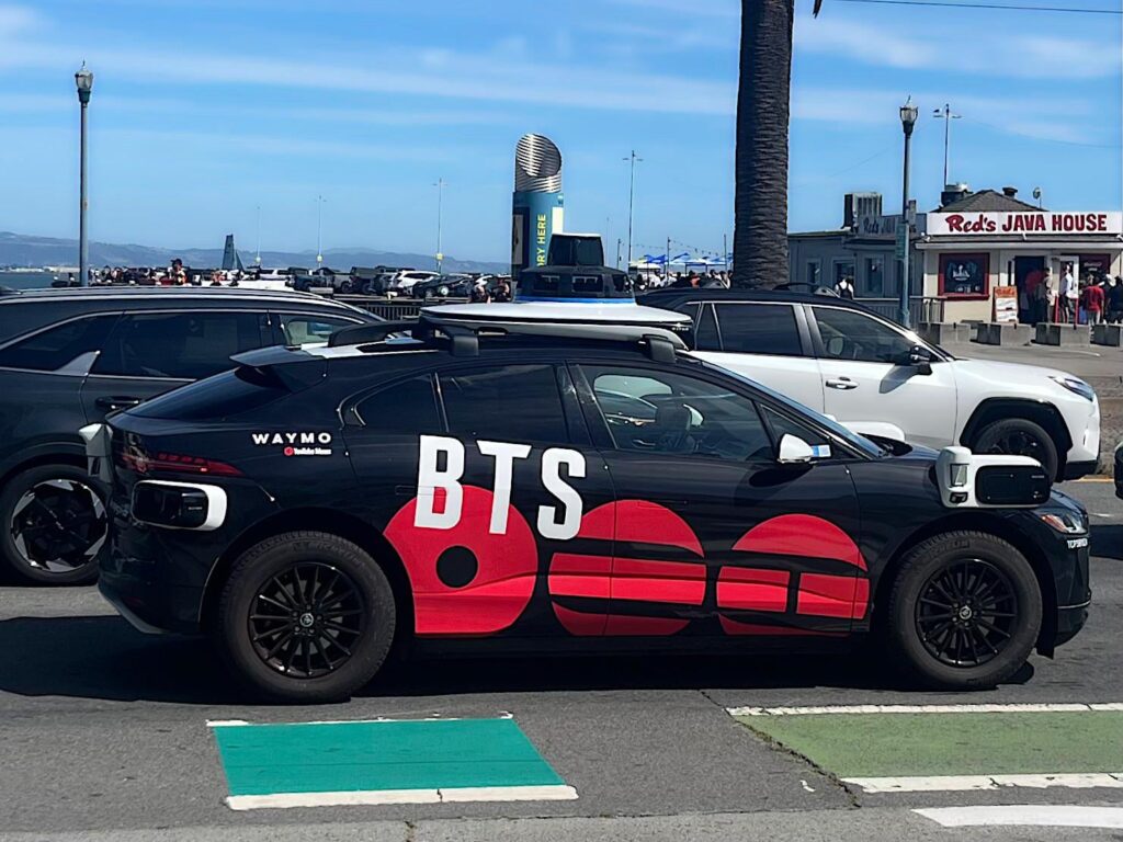 BTS Waymo spotted in San Francisco