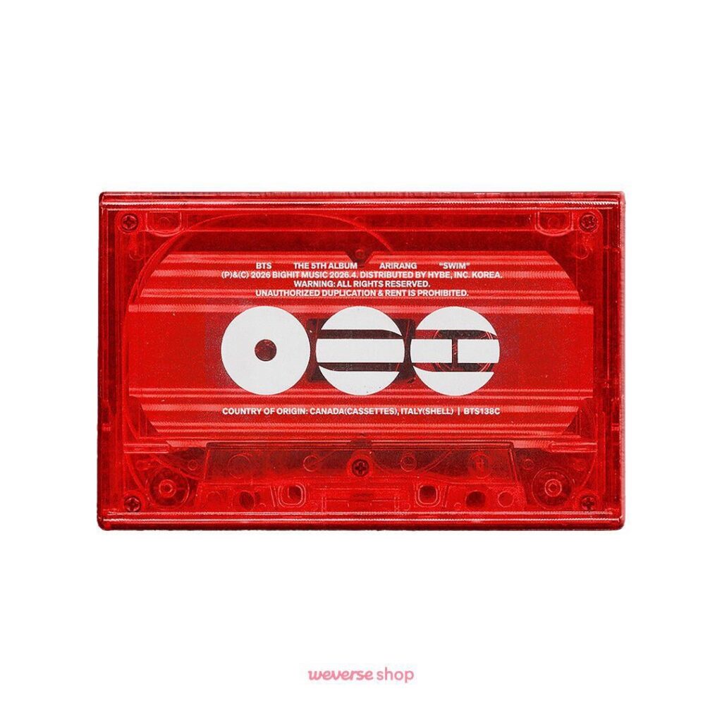 260313 Weverse Shop: Pre-order #BTS SWIM Cassette Made to be collected: the signature BTS aesthetic💜