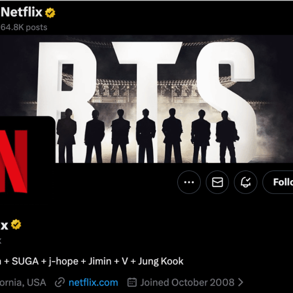Netflix's updated banner and bio for BTS 'ARIRANG' Comeback Live - 050326