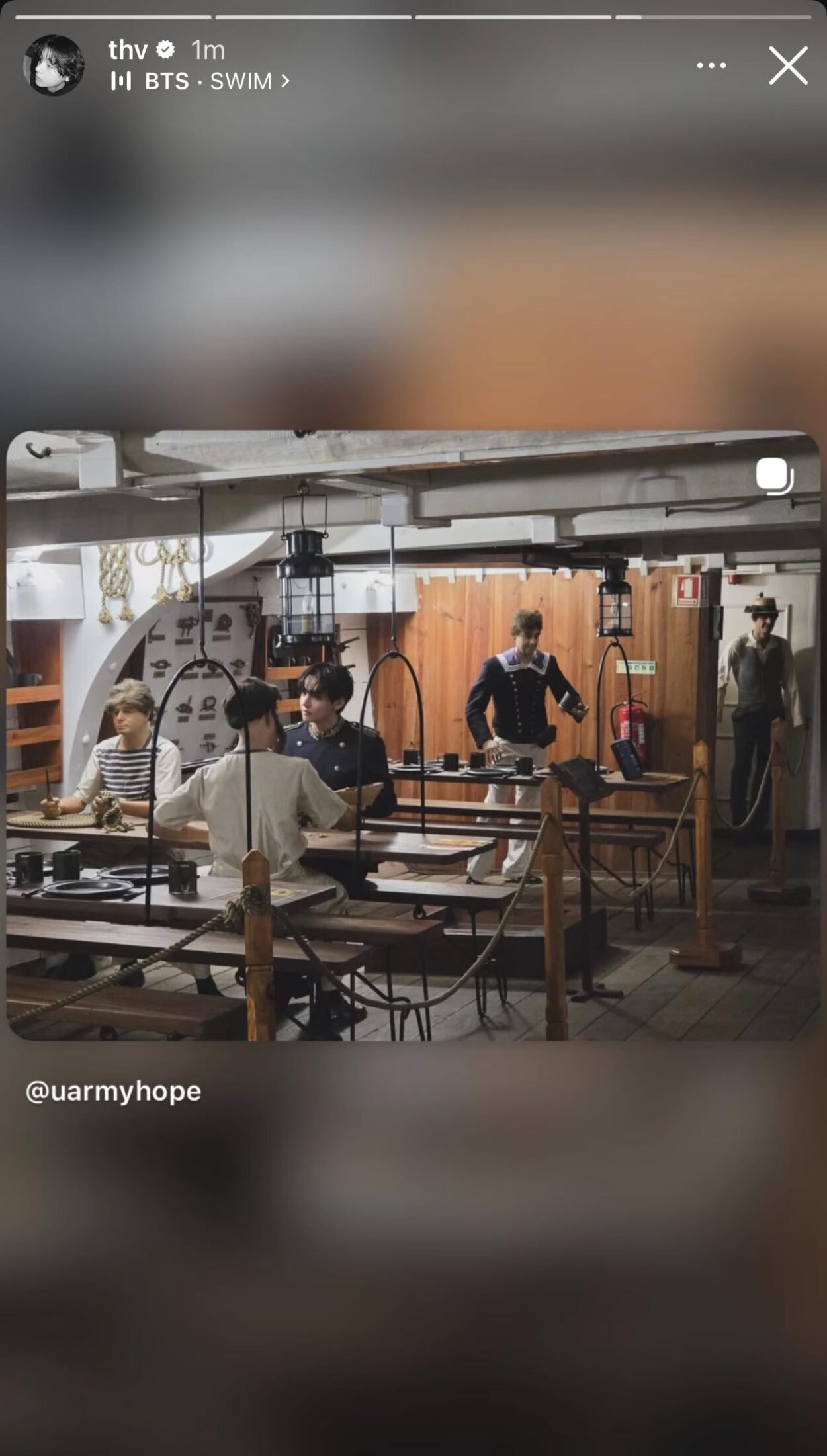 Taehyung IG Story (2) - 250326