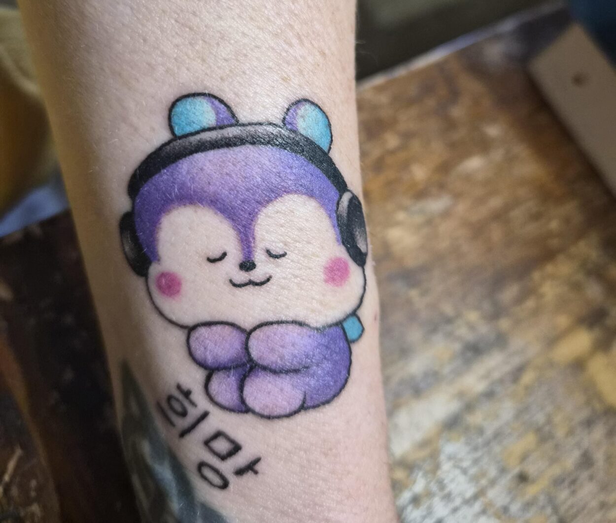 Show me your bts themed tattoos! I got this little Mang yesterday to celebrate the comeback!