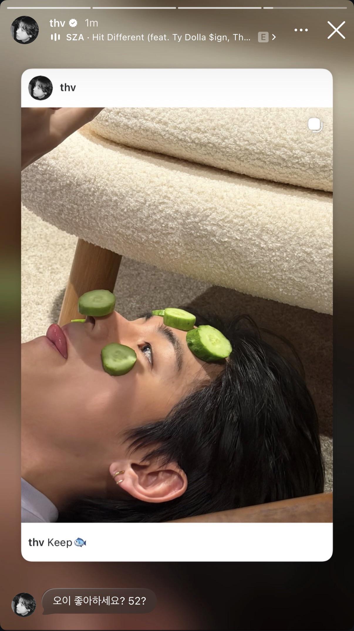 Taehyung IG Story (4) 200326