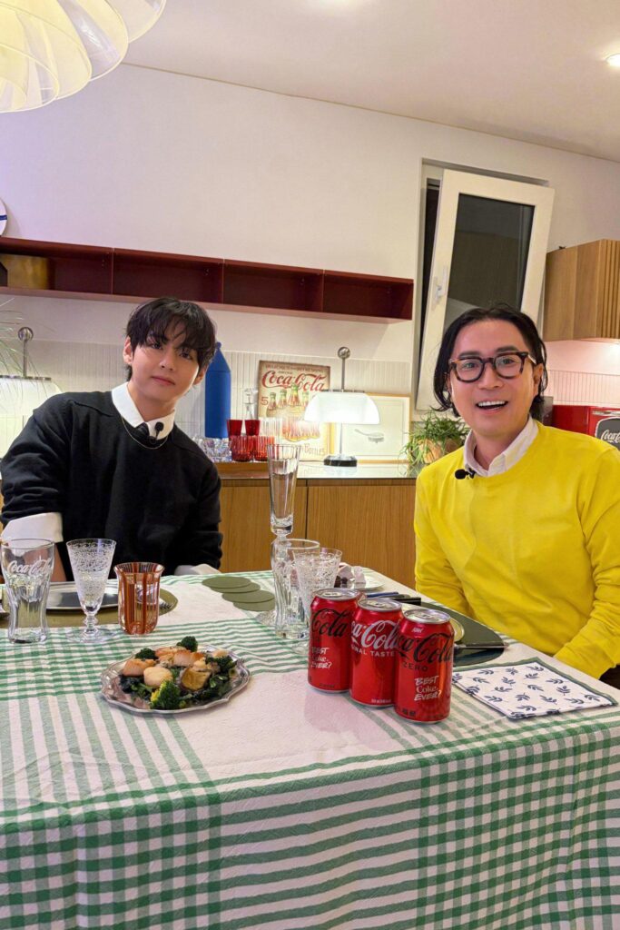 260329 BTS Official on Twitter: Today’s Bangtan with V @ Fairy Table