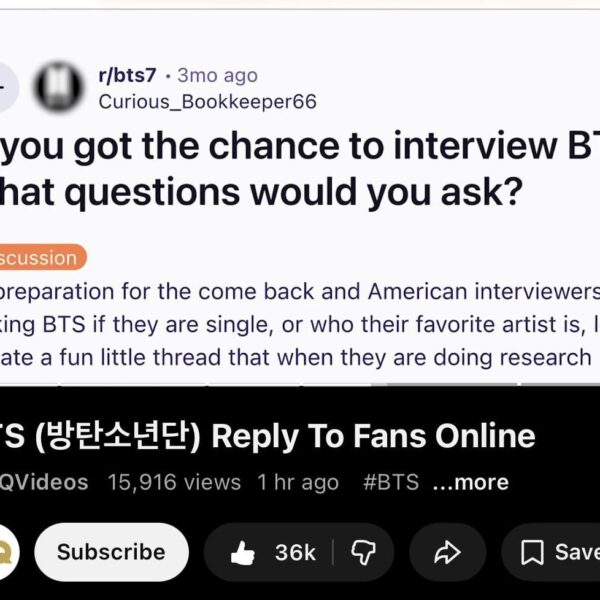 BTS answers a question from r/BTS7