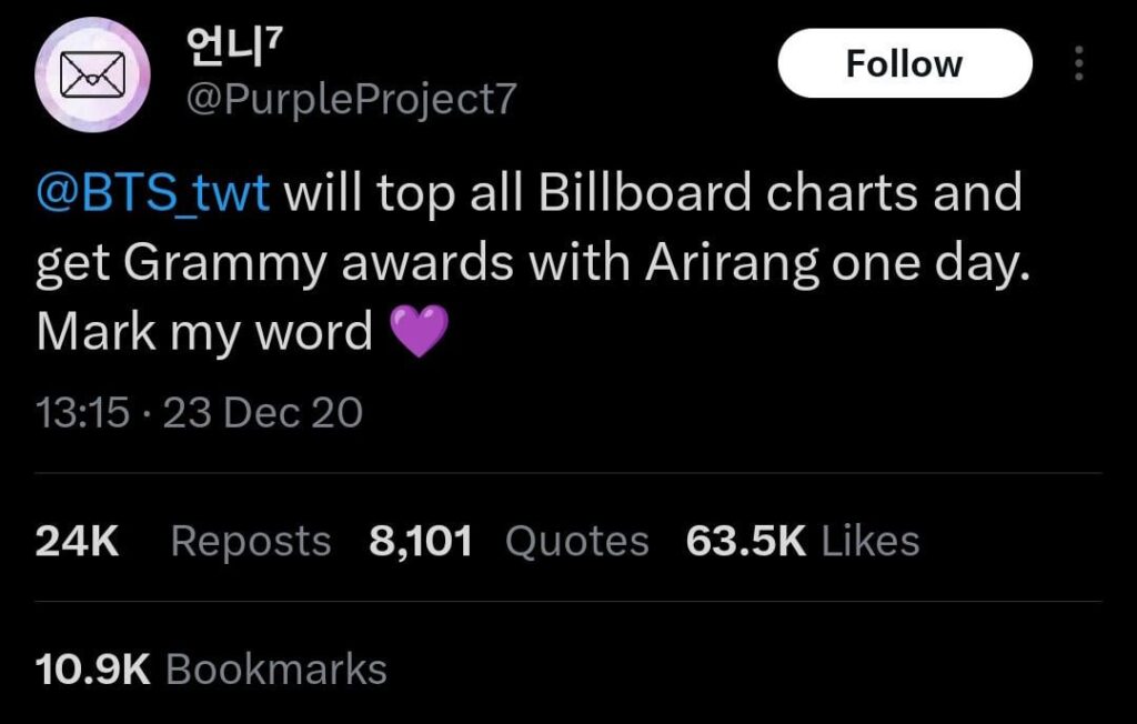 Army makes a prediction (back in 2020)