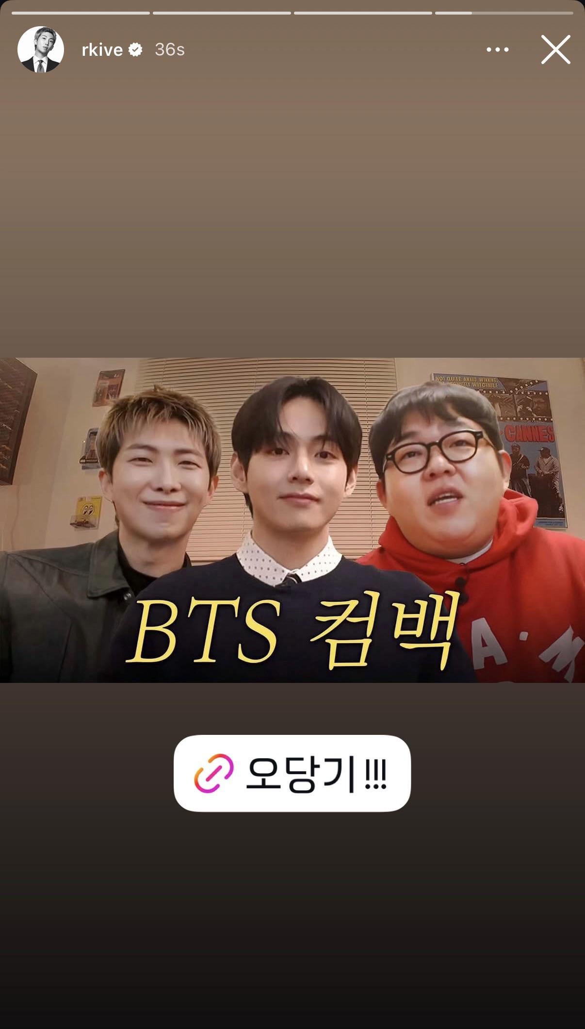 Namjoon IG Story 280326