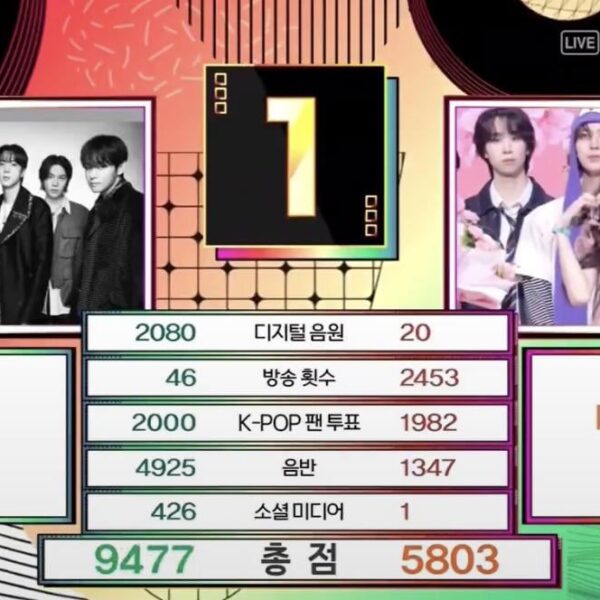 260403 BTS wins first place on today’s Music Bank, earning their 7th win for “SWIM” and a third Double Crown