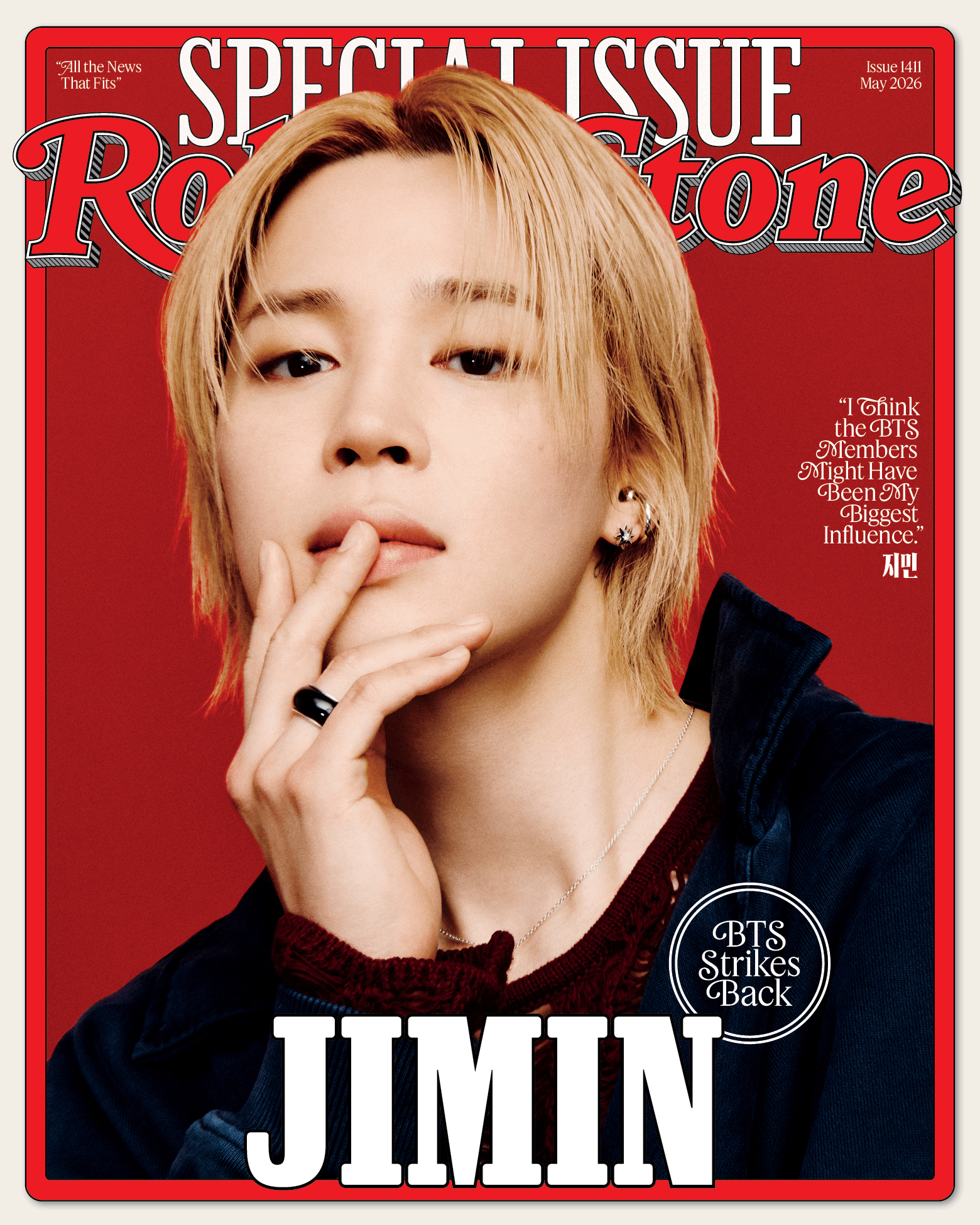 [Rolling Stone] Jimin for May 2026 issue - individual cover - 180426