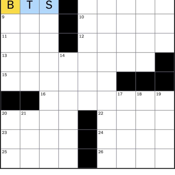 260428 BTS is an answer in the New York Times’ Midi crossword puzzle